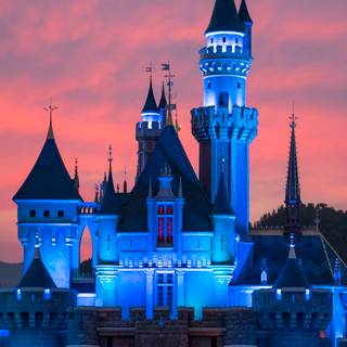 Blue castle wallpaper