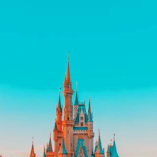 Blue castle wallpaper