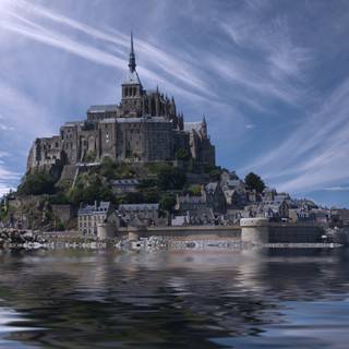 Blue castle wallpaper