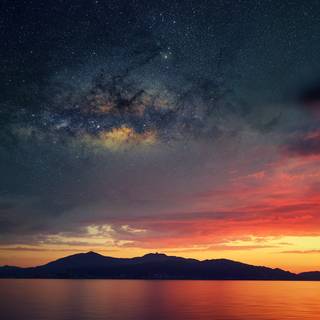 Abstract sunset wallpaper