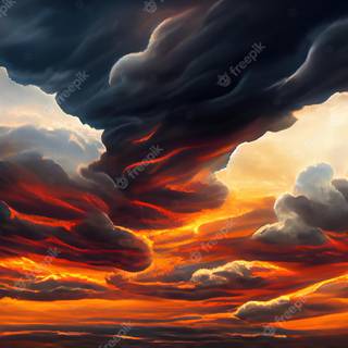 Abstract sunset wallpaper