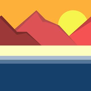 Abstract sunset wallpaper