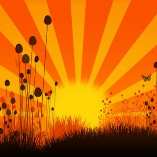 Abstract sunset wallpaper