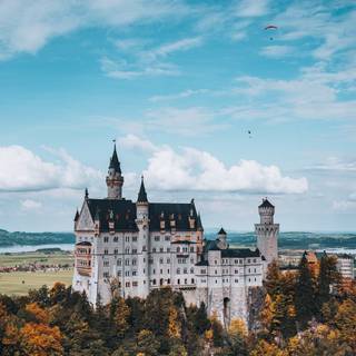 Blue castle wallpaper