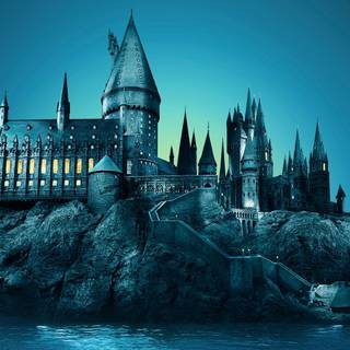 Blue castle wallpaper