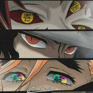 Demon Slayer eyes wallpaper