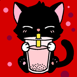 Boba cats wallpaper