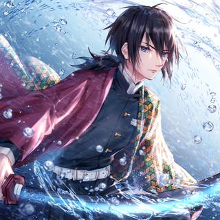 Demon Slayer eyes wallpaper