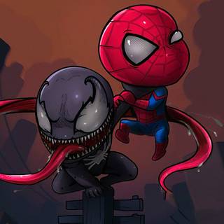 Dope baby Spider-Man wallpaper