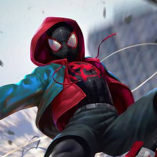 Miles Morales 8k wallpaper
