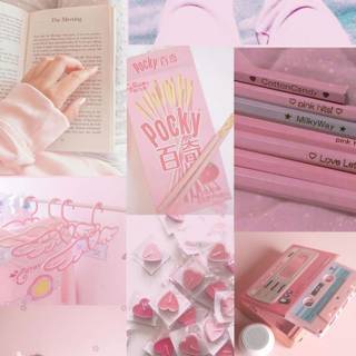 Pink book wallpaper