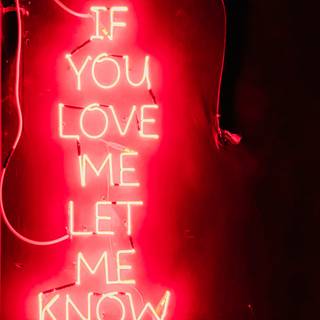 Neon Valentine wallpaper