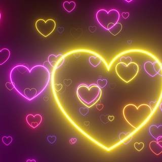 Neon Valentine wallpaper