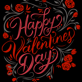 Happy Valentine red wallpaper