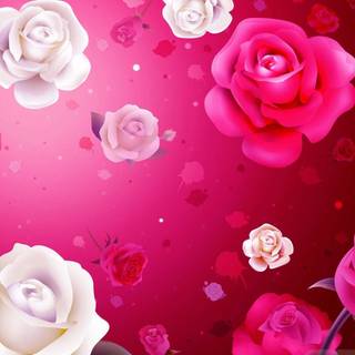 Pink Valentine's Day desktop wallpaper