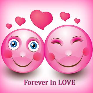 Smiley Valentines Day wallpaper