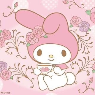 My Melody Valentines Day computer wallpaper