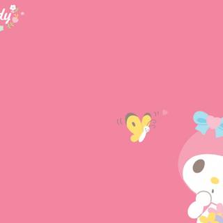 My Melody Valentines Day computer wallpaper