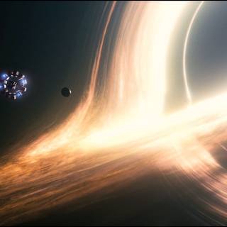 Interstellar black hole wallpaper