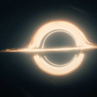 Interstellar black hole wallpaper