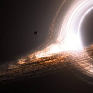Interstellar black hole wallpaper
