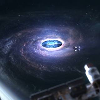 Interstellar black hole wallpaper