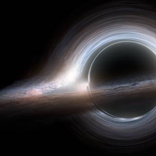 Interstellar black hole wallpaper