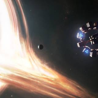 Interstellar black hole wallpaper