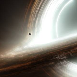 Interstellar black hole wallpaper