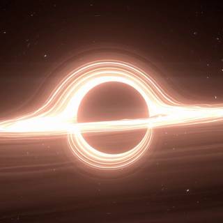 Interstellar black hole wallpaper