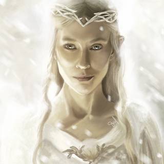 Fantasy art Galadriel wallpaper