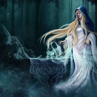 Fantasy art Galadriel wallpaper