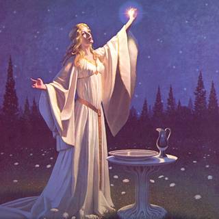 Fantasy art Galadriel wallpaper