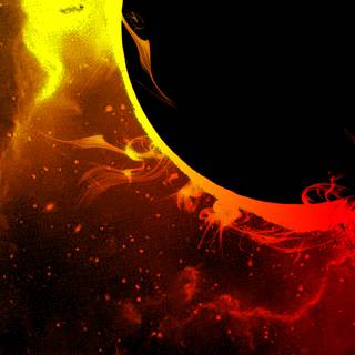 Black hole sun wallpaper