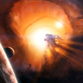 Black hole sun wallpaper