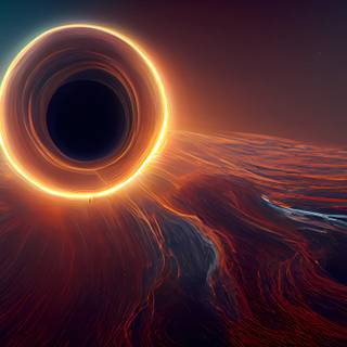 Black hole sun wallpaper