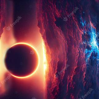Black hole sun wallpaper