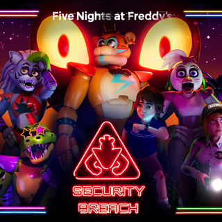 FNAF neon wallpaper