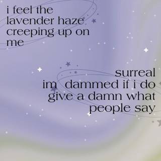 Lavender Haze wallpaper