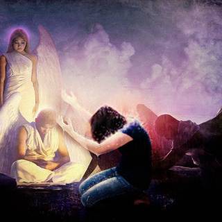 Angeles and Jesus wallpaper