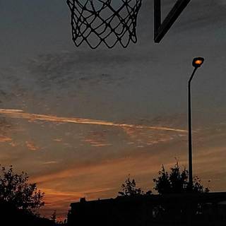 Basketball sunset wallpaper