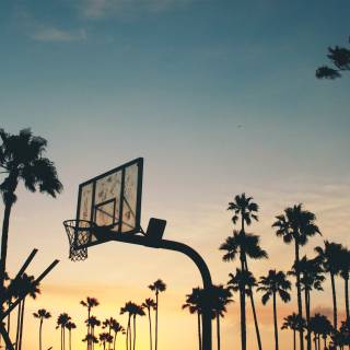 Basketball sunset wallpaper