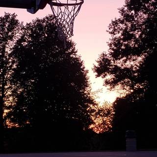 Basketball sunset wallpaper