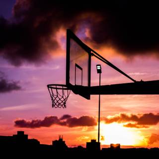Basketball sunset wallpaper