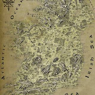 Ireland map wallpaper