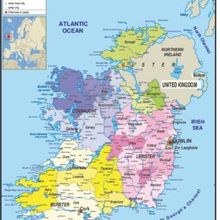 Ireland map wallpaper