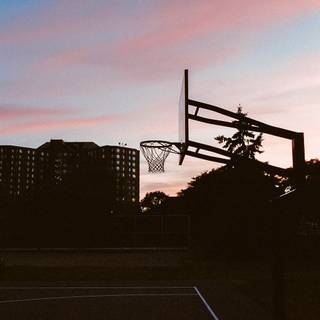 Basketball sunset wallpaper