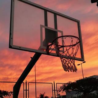 Basketball sunset wallpaper