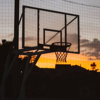 Basketball sunset wallpaper