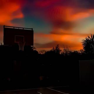 Basketball sunset wallpaper